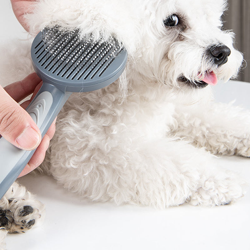 Pet Slicker Grooming Brush For Shedding Control Easy Clean
