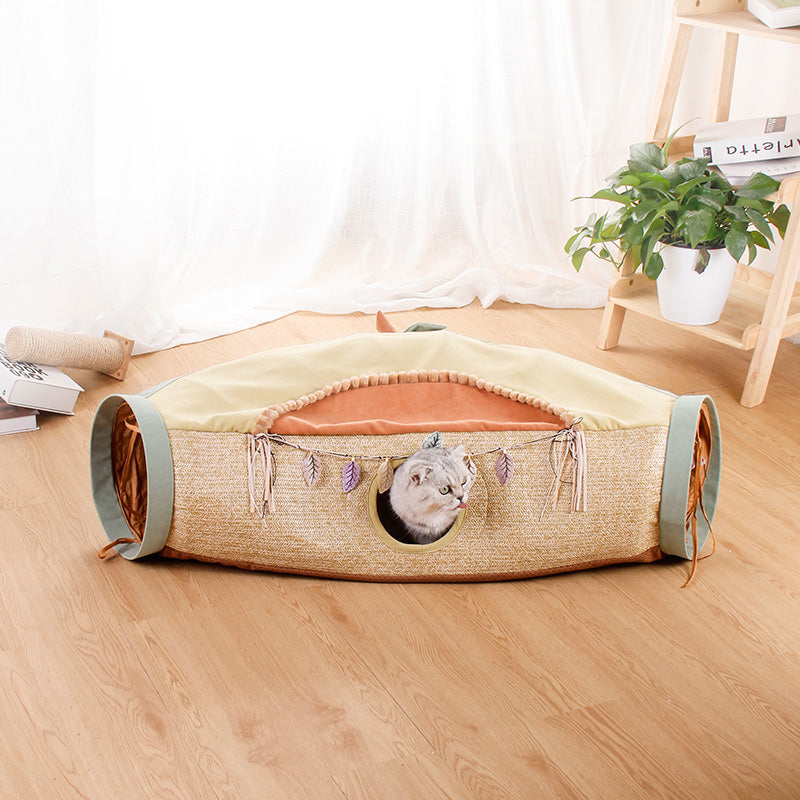 Discover the Joy of Play with the Net Red Litter Roll Tunnel Drilling Pet Toys