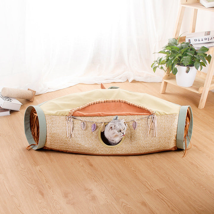 Discover the Joy of Play with the Net Red Litter Roll Tunnel Drilling Pet Toys