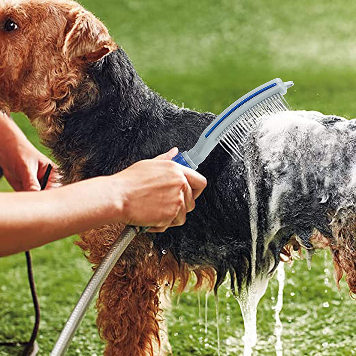 Transform Your Pet Bathing Experience with the Shower Water Hose Pet Bath Brush Tool